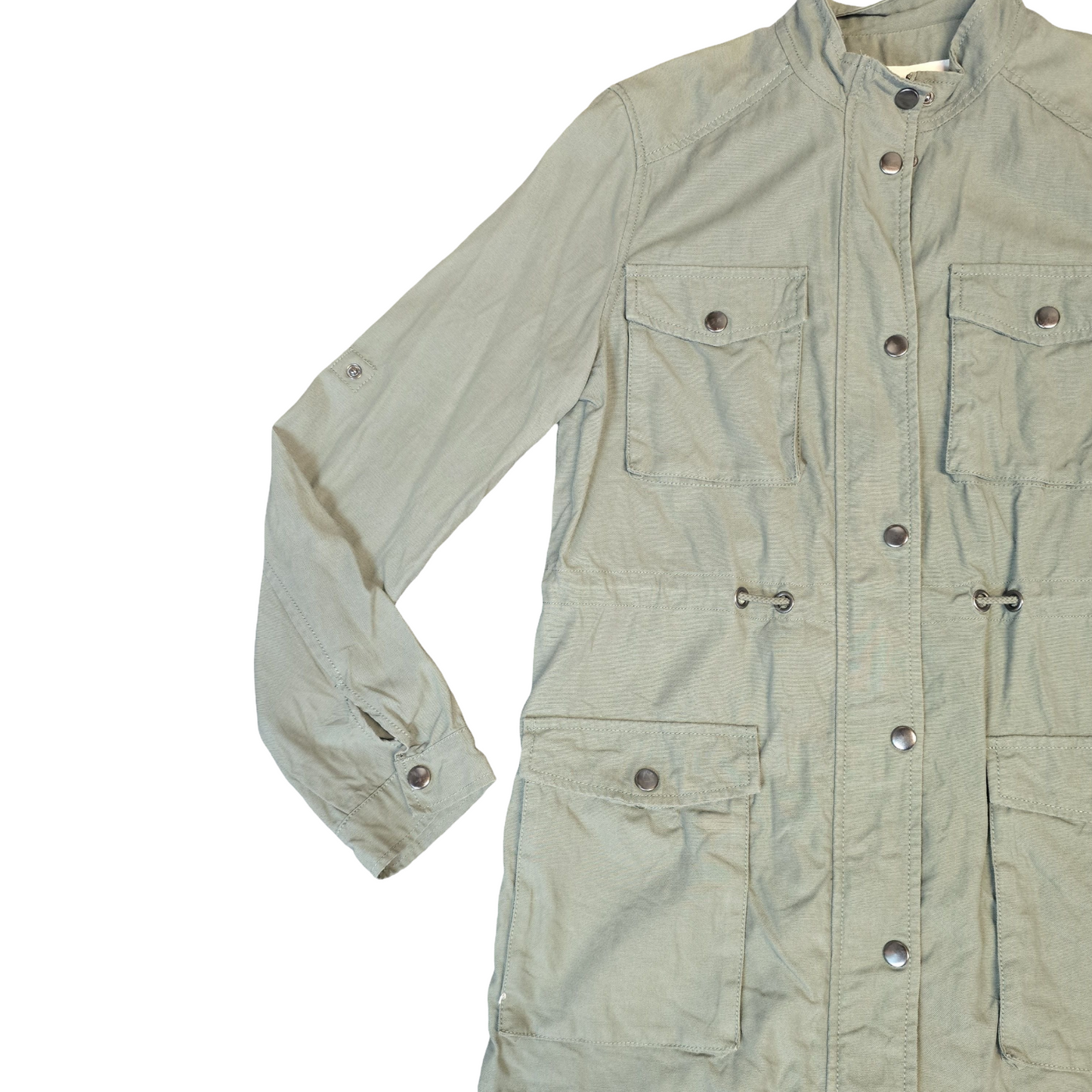 Thought Utility Jacket Khaki Size 10 Lightweight Causal