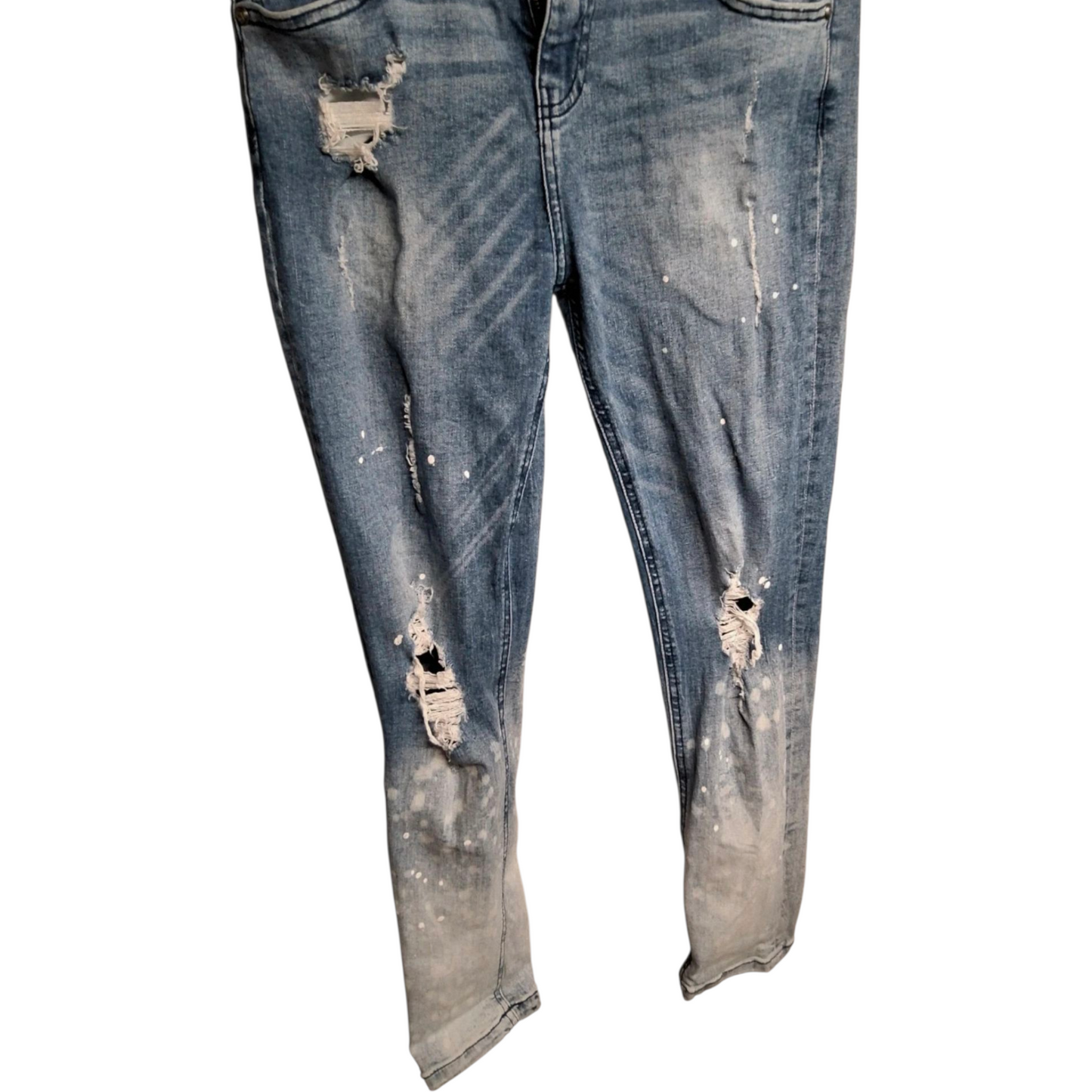 Sonneti Boys Blue Skinny Jeans – Age 13–15 Years – Ripped & Distressed