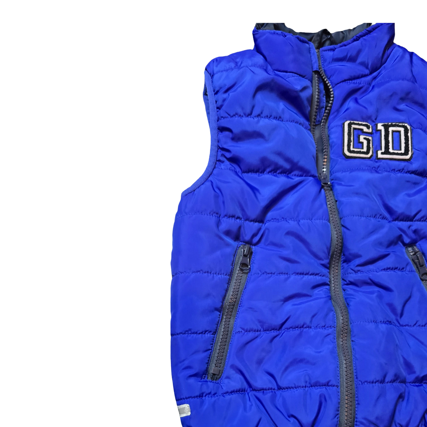 Result Boys Blue Padded Gilet – Zip Pockets – Age 5-6 Years – Polyester