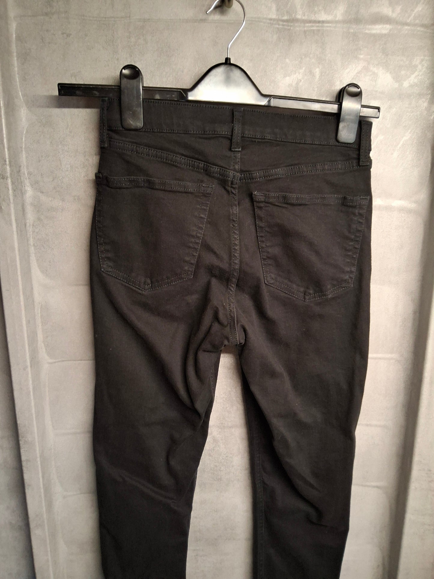 Topshop Jamie Black Skinny Jeans – High Waist – W28 L32 (UK size 10)