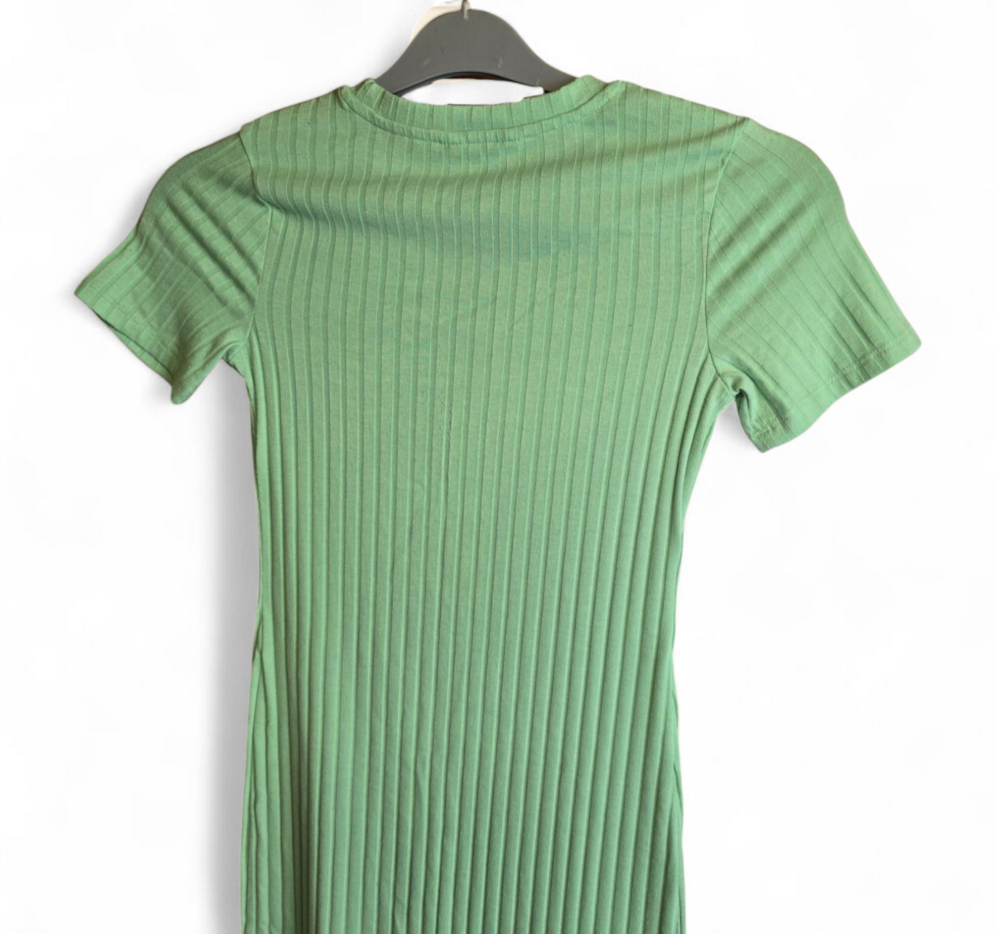 Primark green short sleeved t-shirt dress size 6
