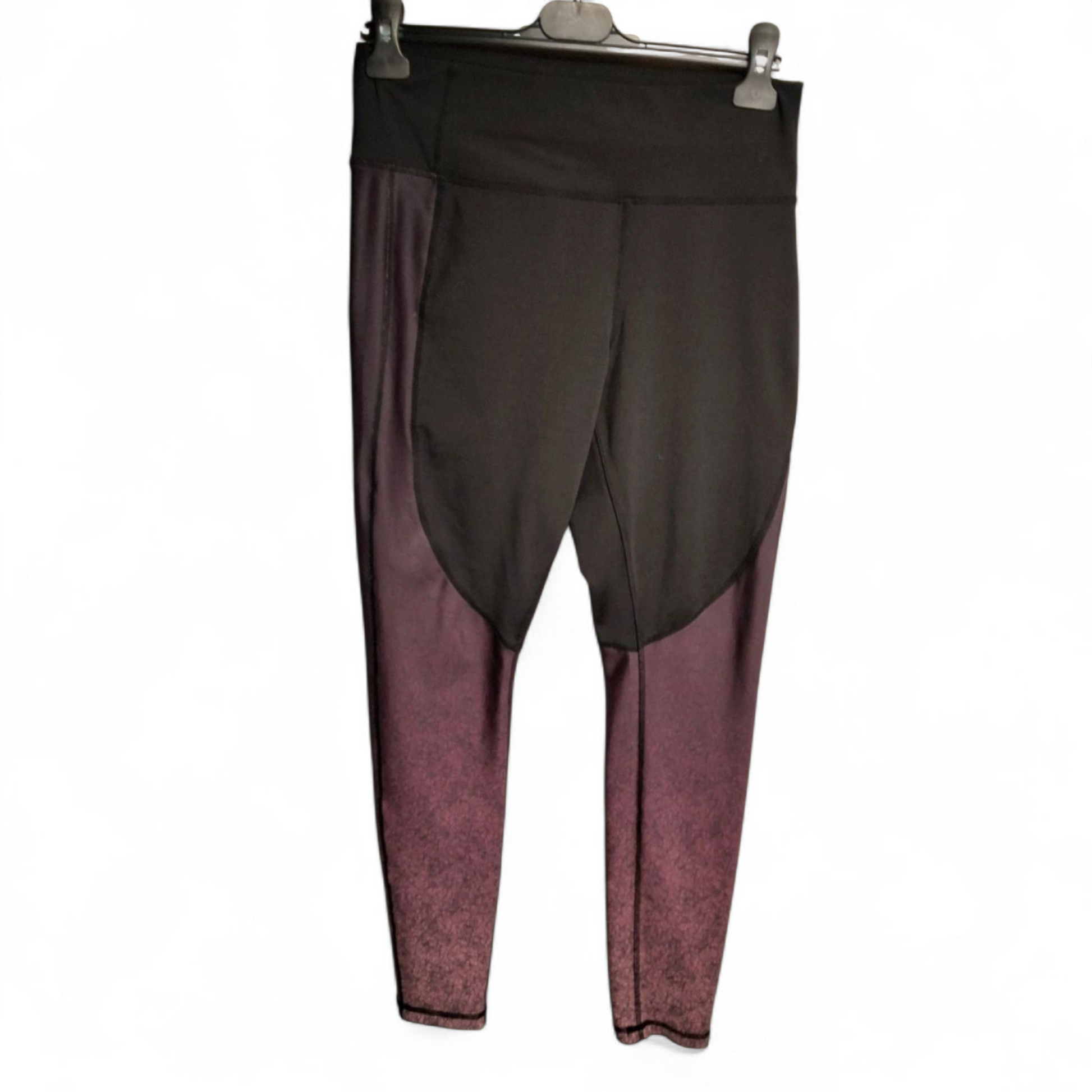 Matalan Black & Purple Ombré Gym Leggings – Size 12 