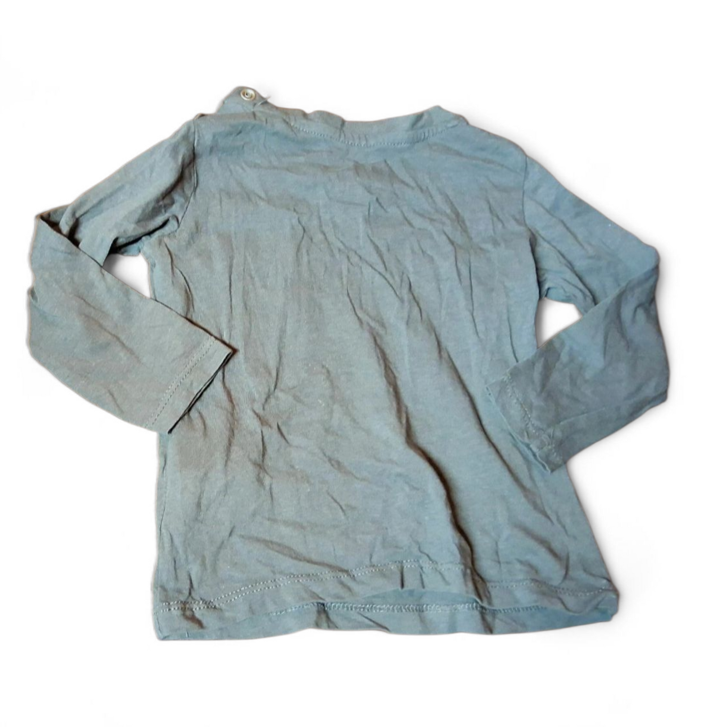 Lupilu Grey Long Sleeve T-Shirt – Boys 6–12 Months – 100% Cotton