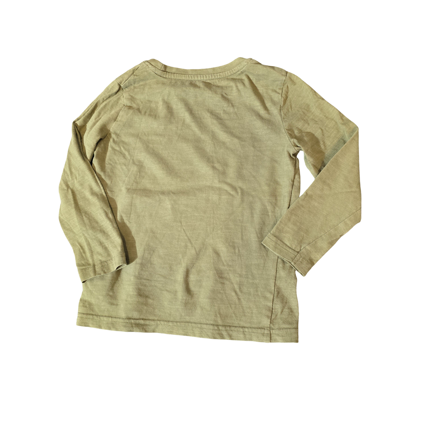 Tu Green Long-Sleeved T-Shirt – Boys 3–4yrs