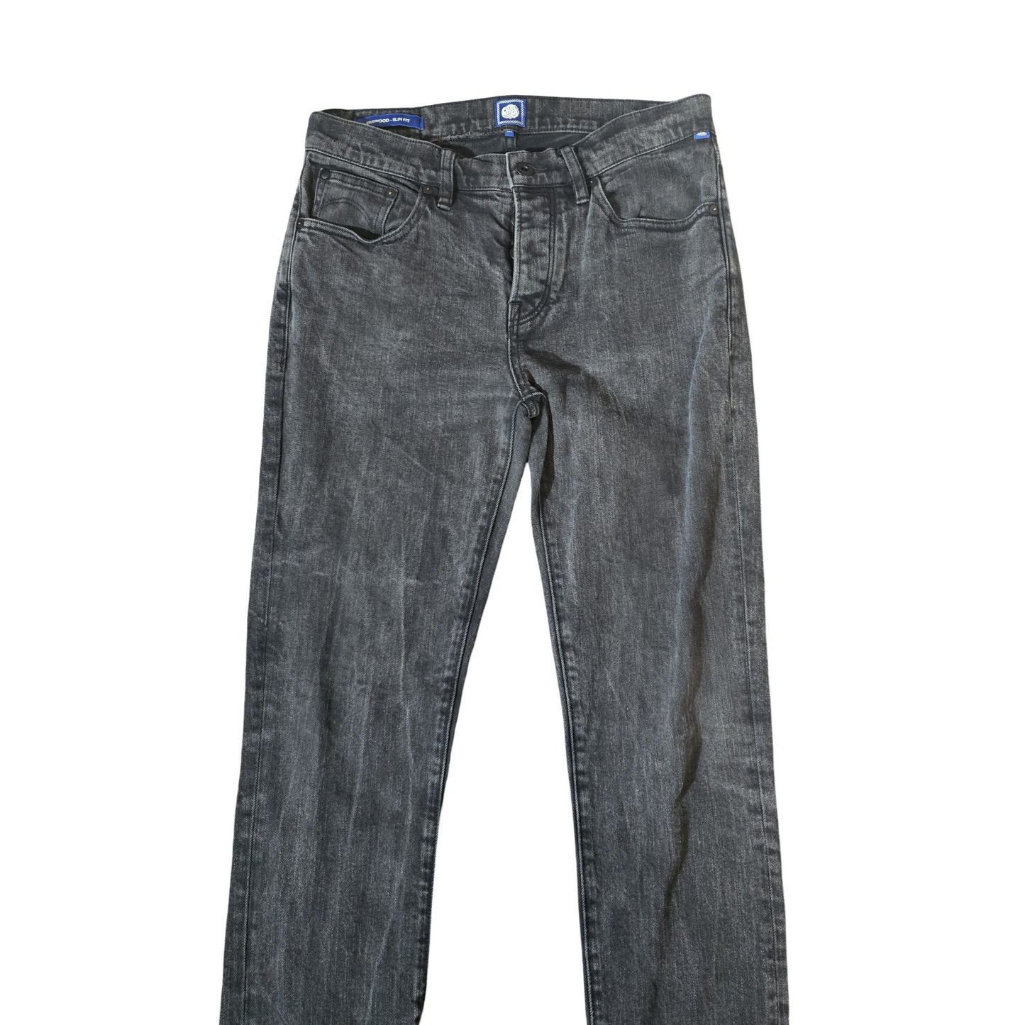 Men’s Pretty Green Black “Errwood” Slim Fit Jeans – Size W32 L