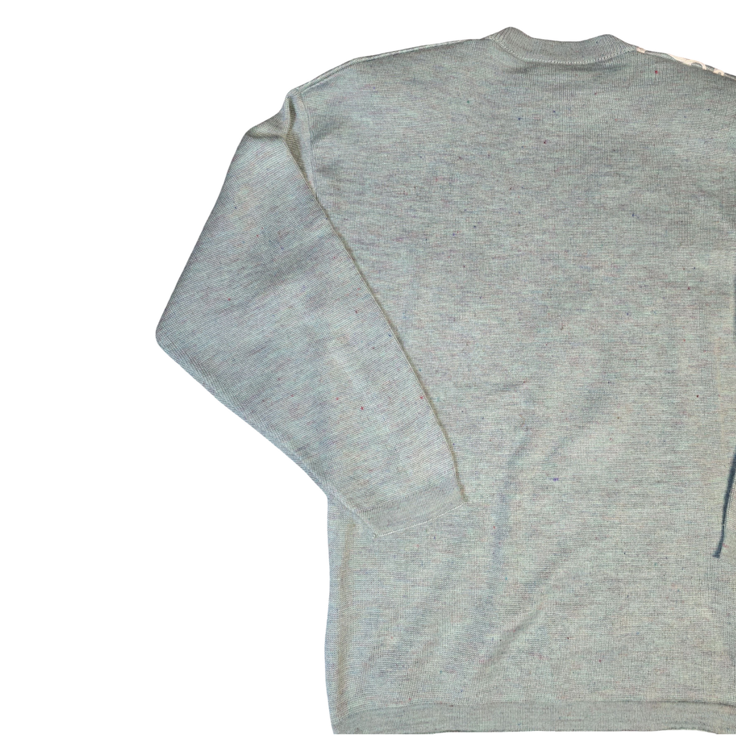 Nermin Jumper Turquoise Knit Shoulder Pads Vintage 80s-90s