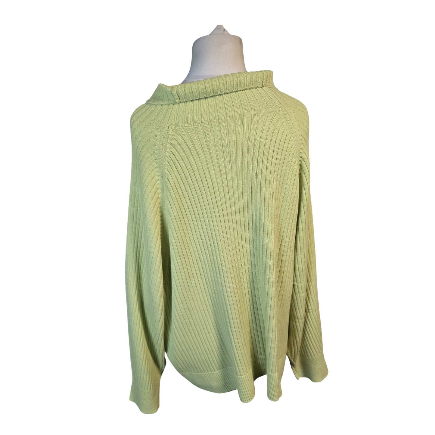 Light Green Jumper 3XL Size 22/24 High Neck New Causal