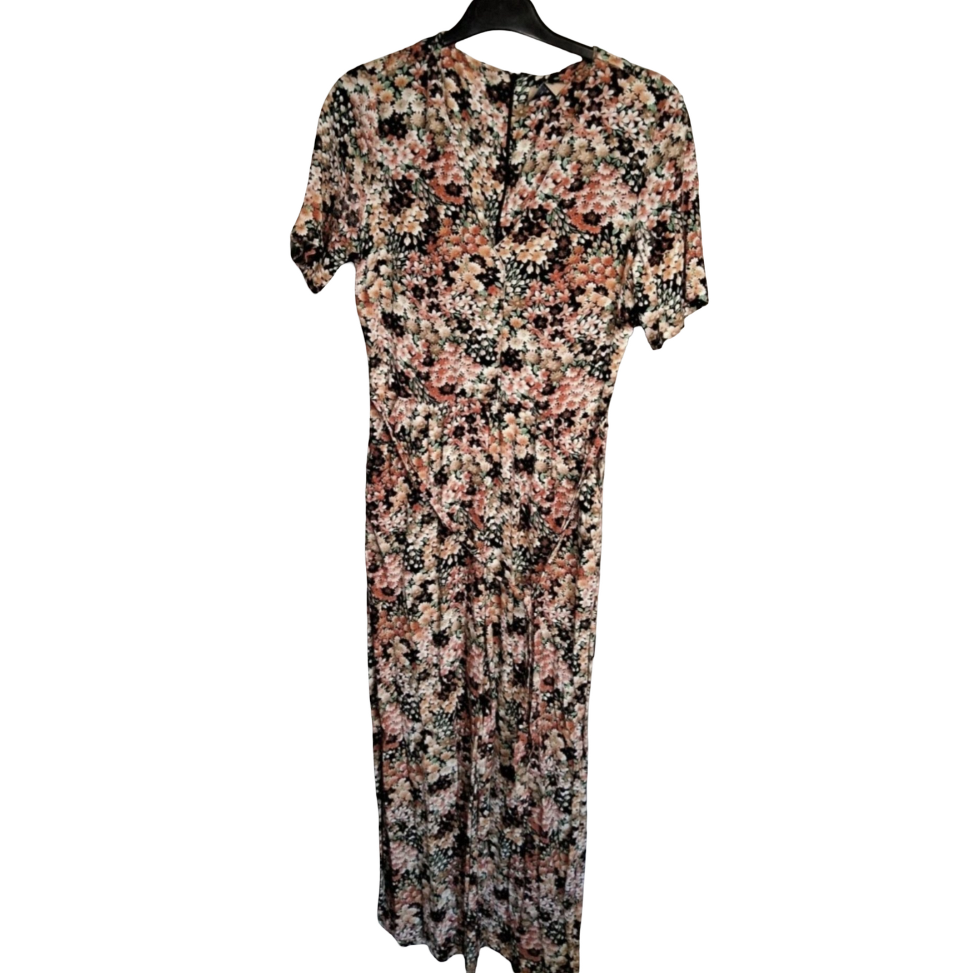 Anthropologie Kachel Floral Jumpsuit – Wide Leg Viscose Boho Style