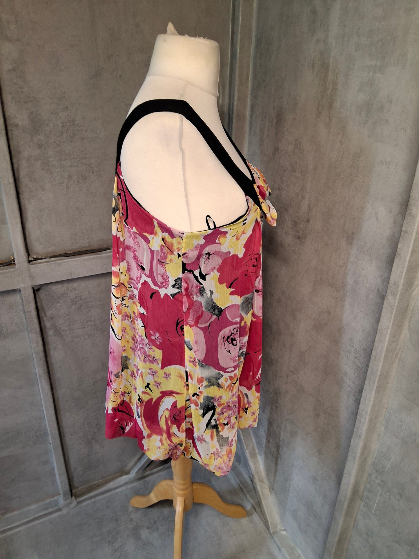 Y2K New Look Multicolour Vest Top | Size 12 | Sleeveless & Stretchy