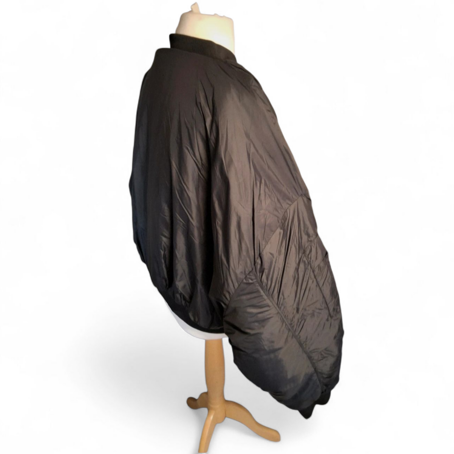 Boohoo Kourtney Kardashian Oversized Black Bomber Jacket – Size 22