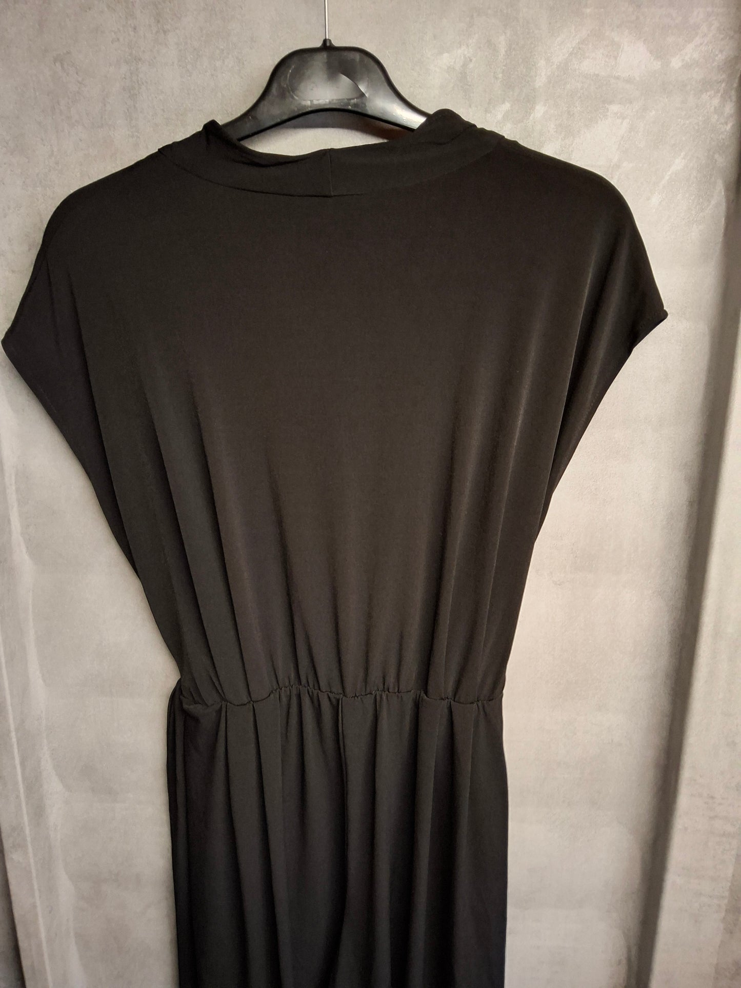 Wallis Black Cropped Jumpsuit with Belt & Pockets – Size 10 – NWT RRP £45