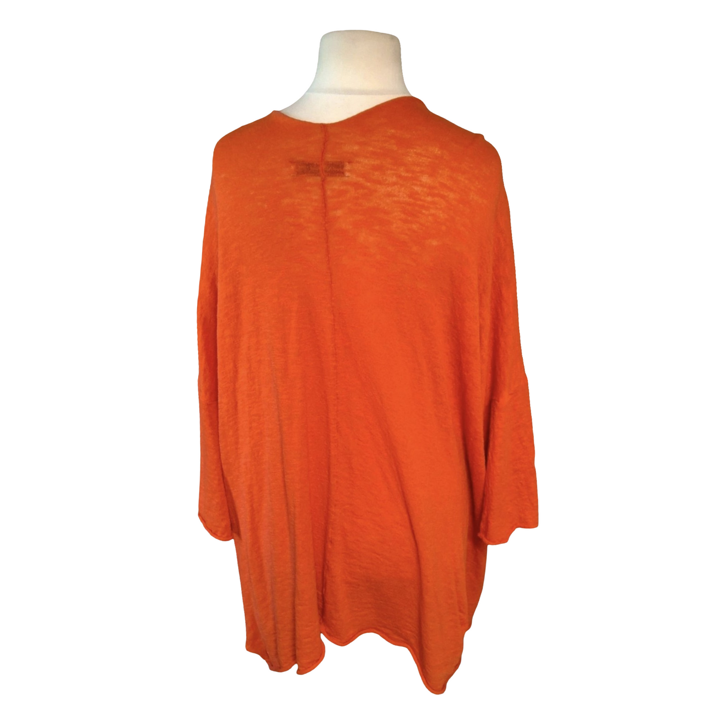 Zara Burnt Orange Oversized Midi Cardigan – Size S (UK size 8–12) – Bold Layering Essential