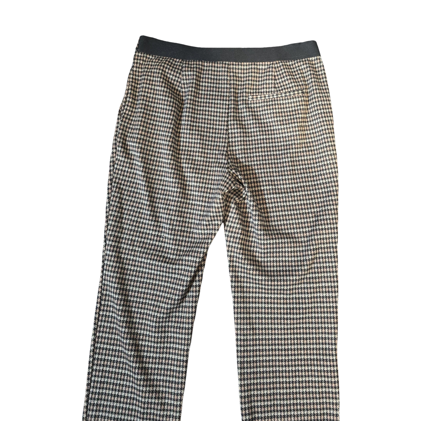 Matalan Brown & Black Slim Leg Trousers – Size 14 – Stretch Waist