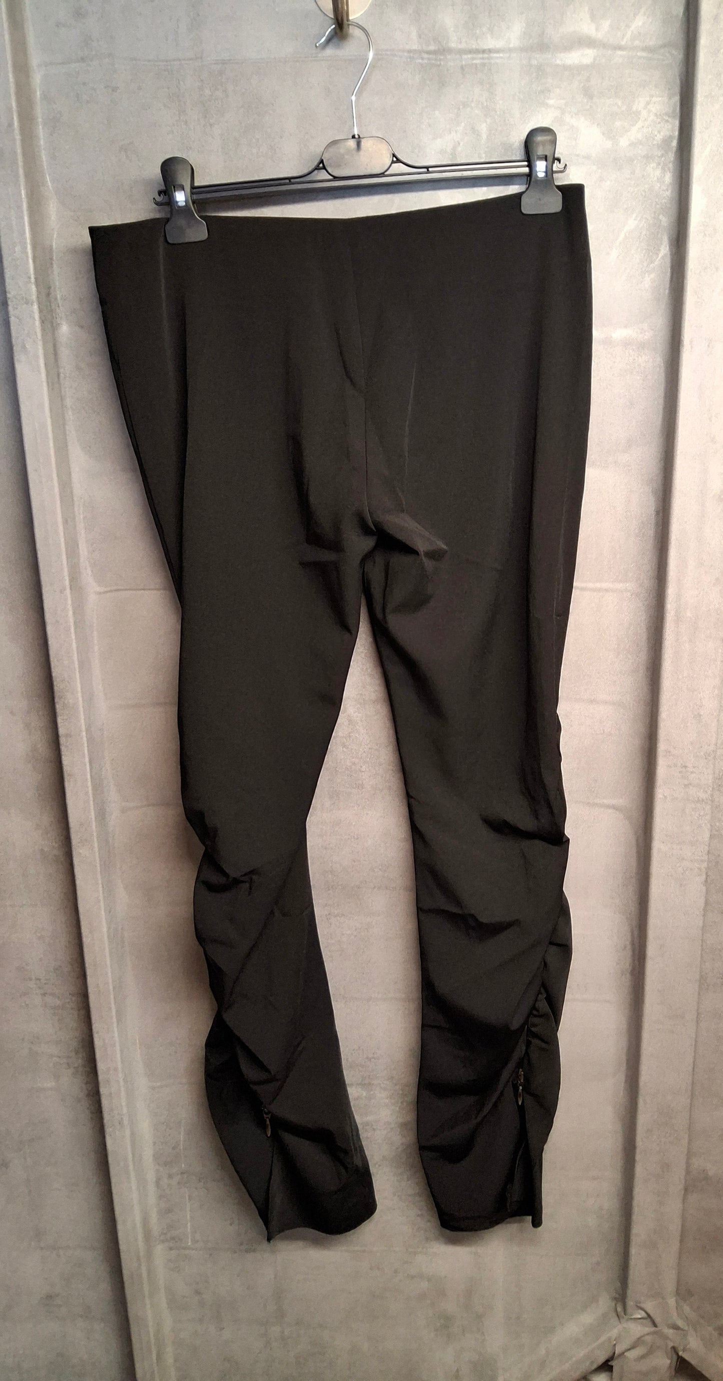 Morgan Y2K Black Bodycon Trousers – High Waist, Zip Detail,
