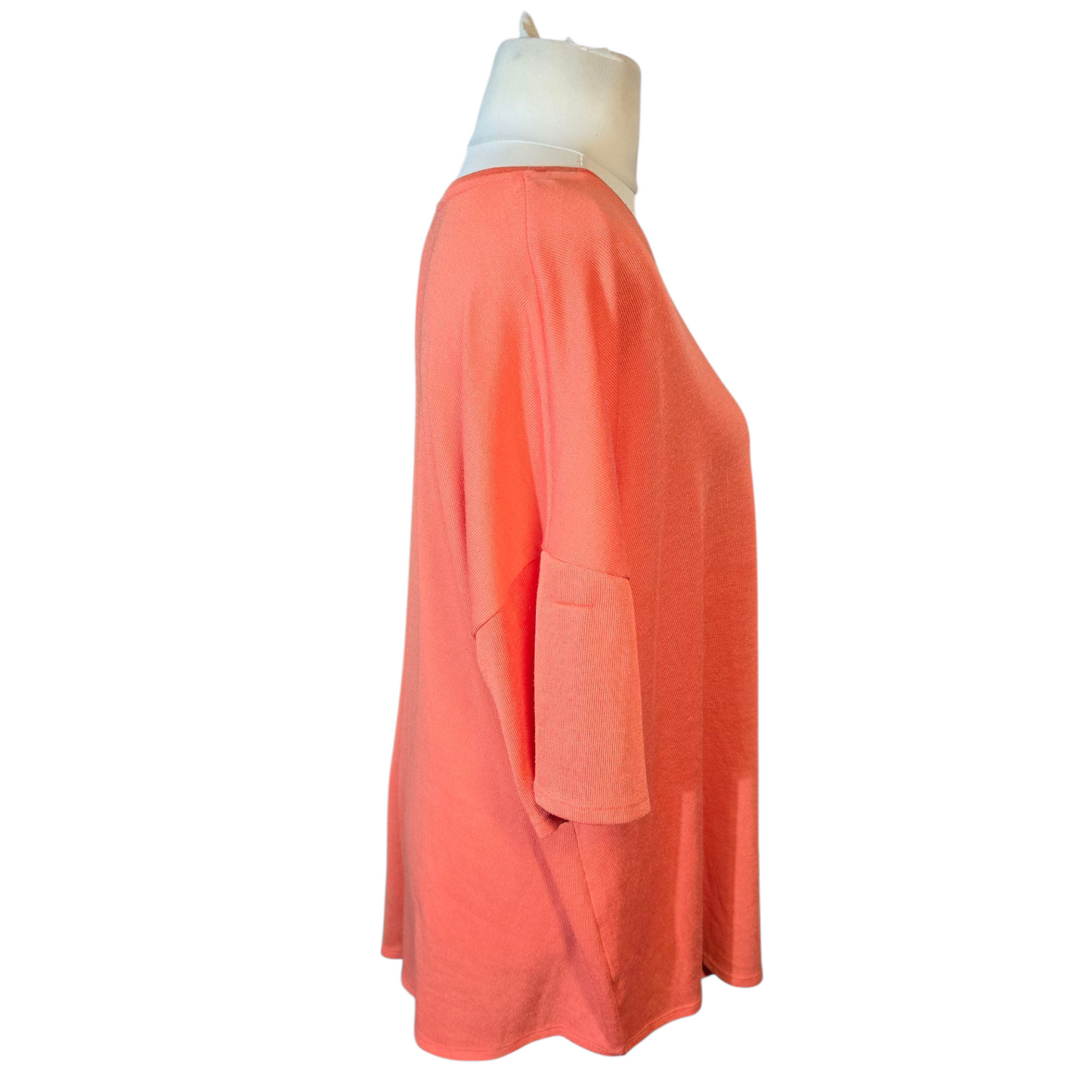 George Orange Lightweight Asymmetric Jumper – Size 22 – Relaxed Fit