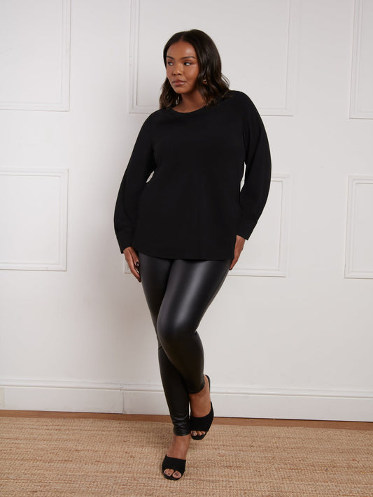 Live Unlimited Black Faux Leather Leggings – Size 28 – High Waist, Skinny Fit