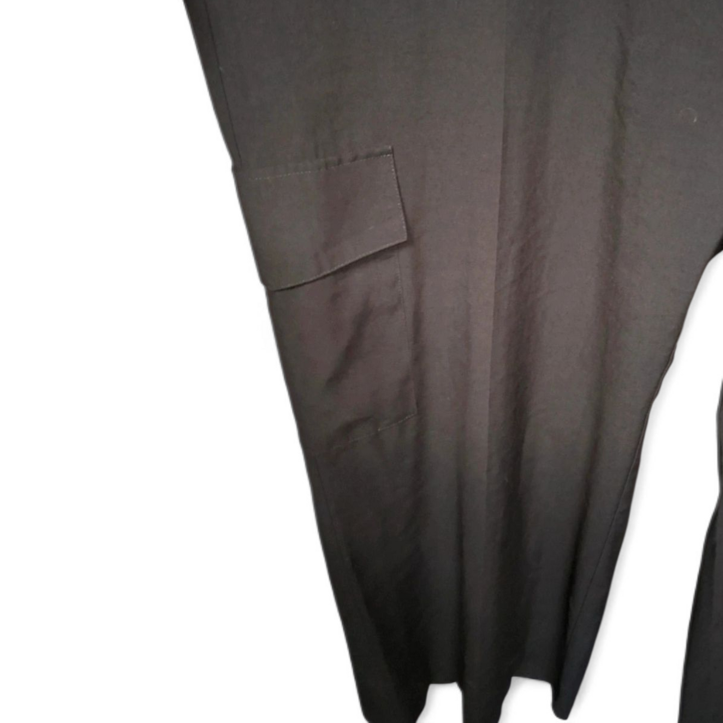 George Wide-Leg Black Trousers – Size 24 & Serving Drama