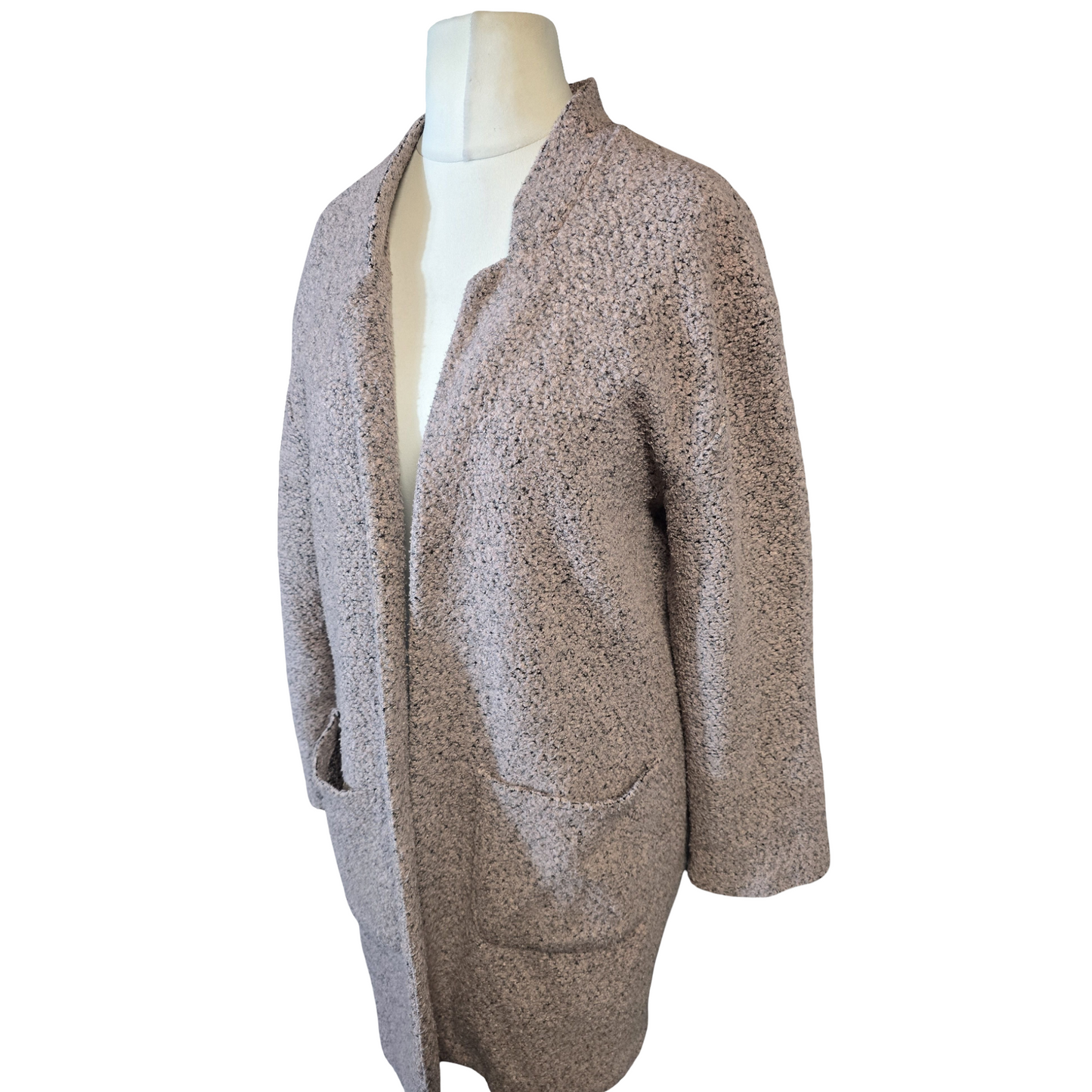 George Light Pink Knitted Overcoat – Size 14
