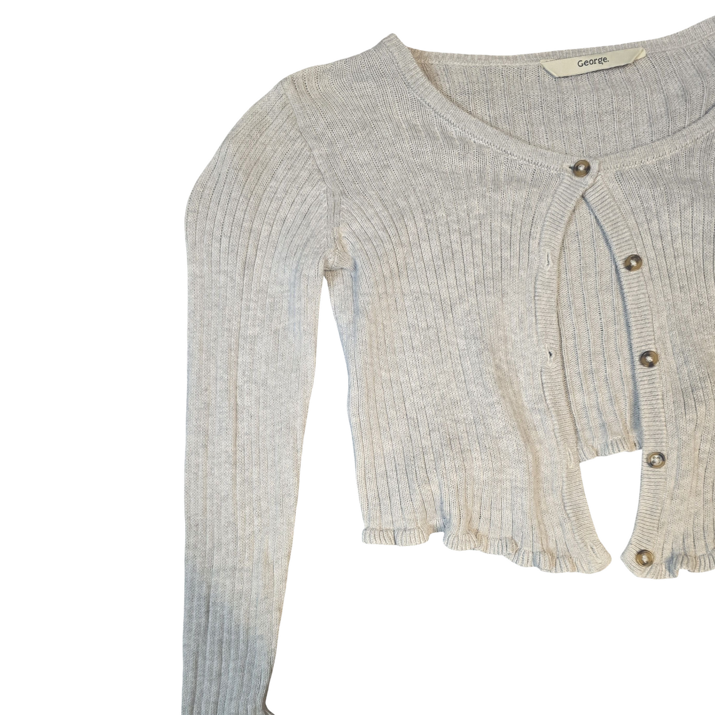 Grey Cardigan Size 5-6years Girls Long Sleeved George