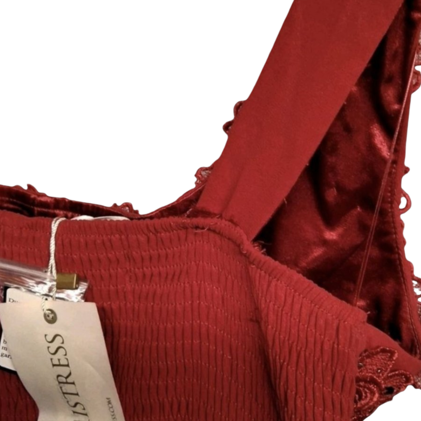 Little Mistress Red One-Shoulder Embellished Mini Dress – Size 6 – NWT