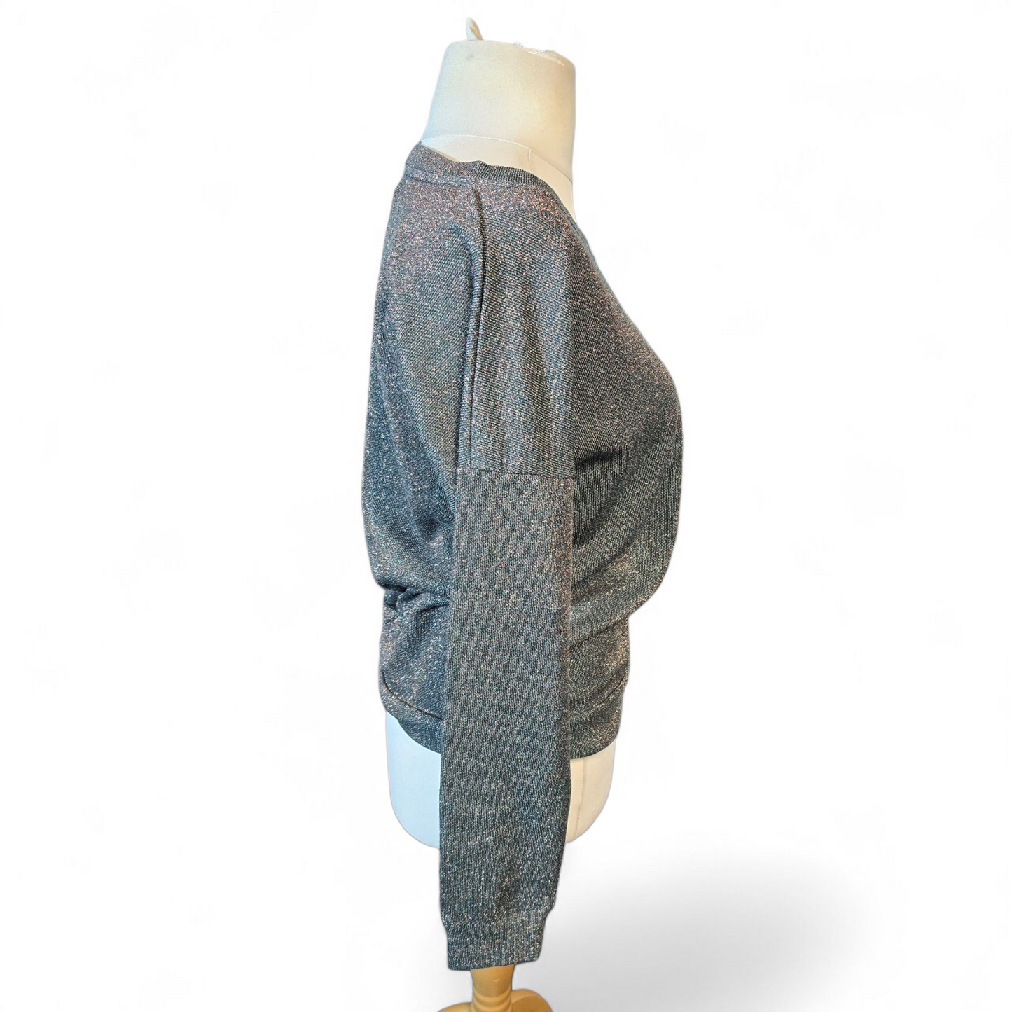 Next Green & Bronze Glitter Jumper – Size Small (UK size 8/10)