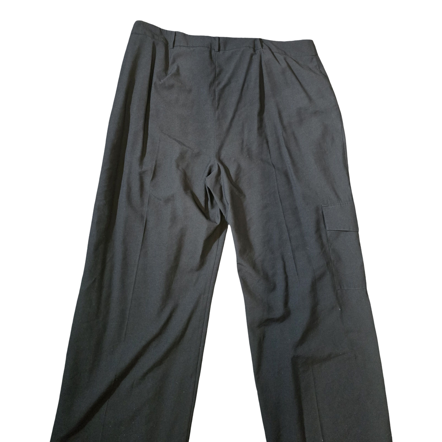 George Wide-Leg Black Trousers – Size 24 & Serving Drama