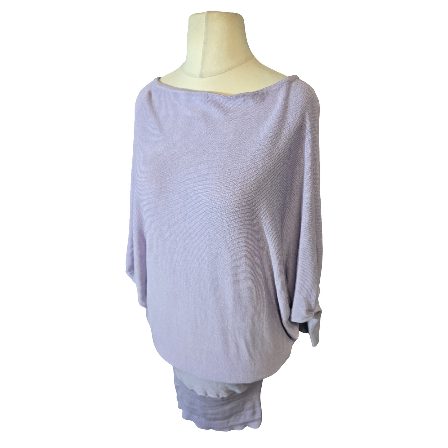 Lilac Batwing Jumper Dress – Cosy, Comfy & Cute