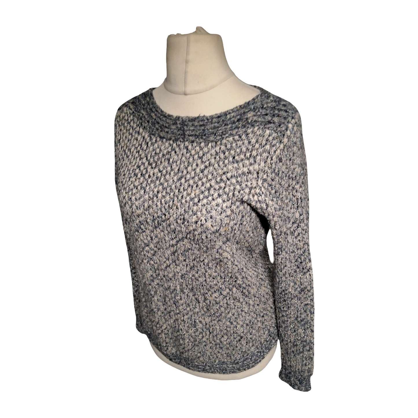 M&Co Petite Blue Knit Jumper – Size 12 – Scruffy Design