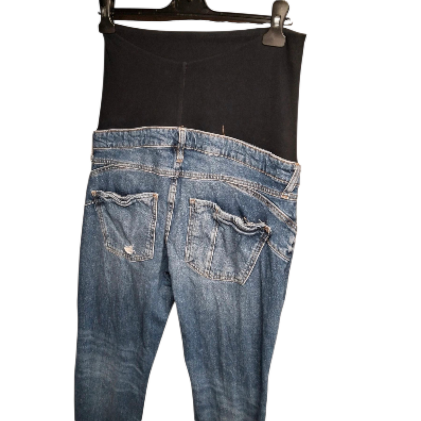 River Island Distressed Over-Bump Maternity Jeans – Size 10