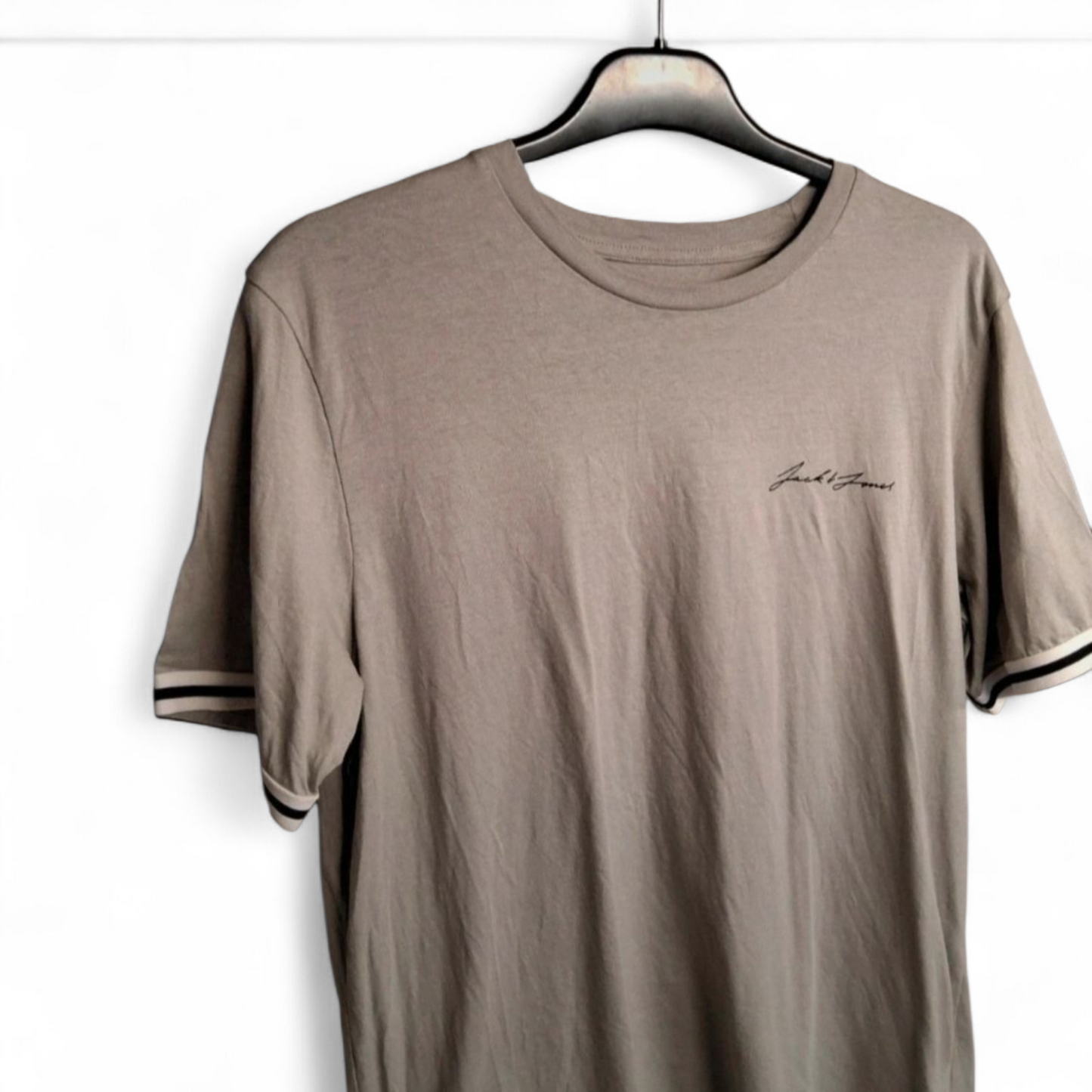 Jack & Jones Boys Grey Logo T-Shirt Age 16 | Cotton Short Sleeve Casual Tee