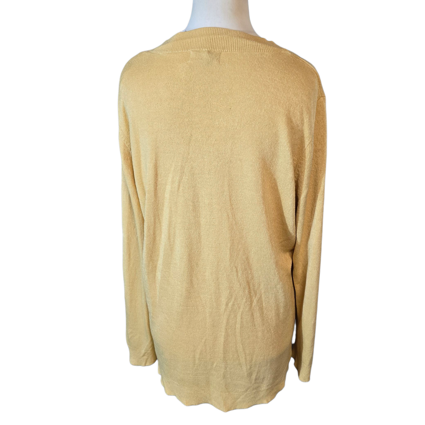 Matalan Pale Yellow V-Neck Jumper – Size 20