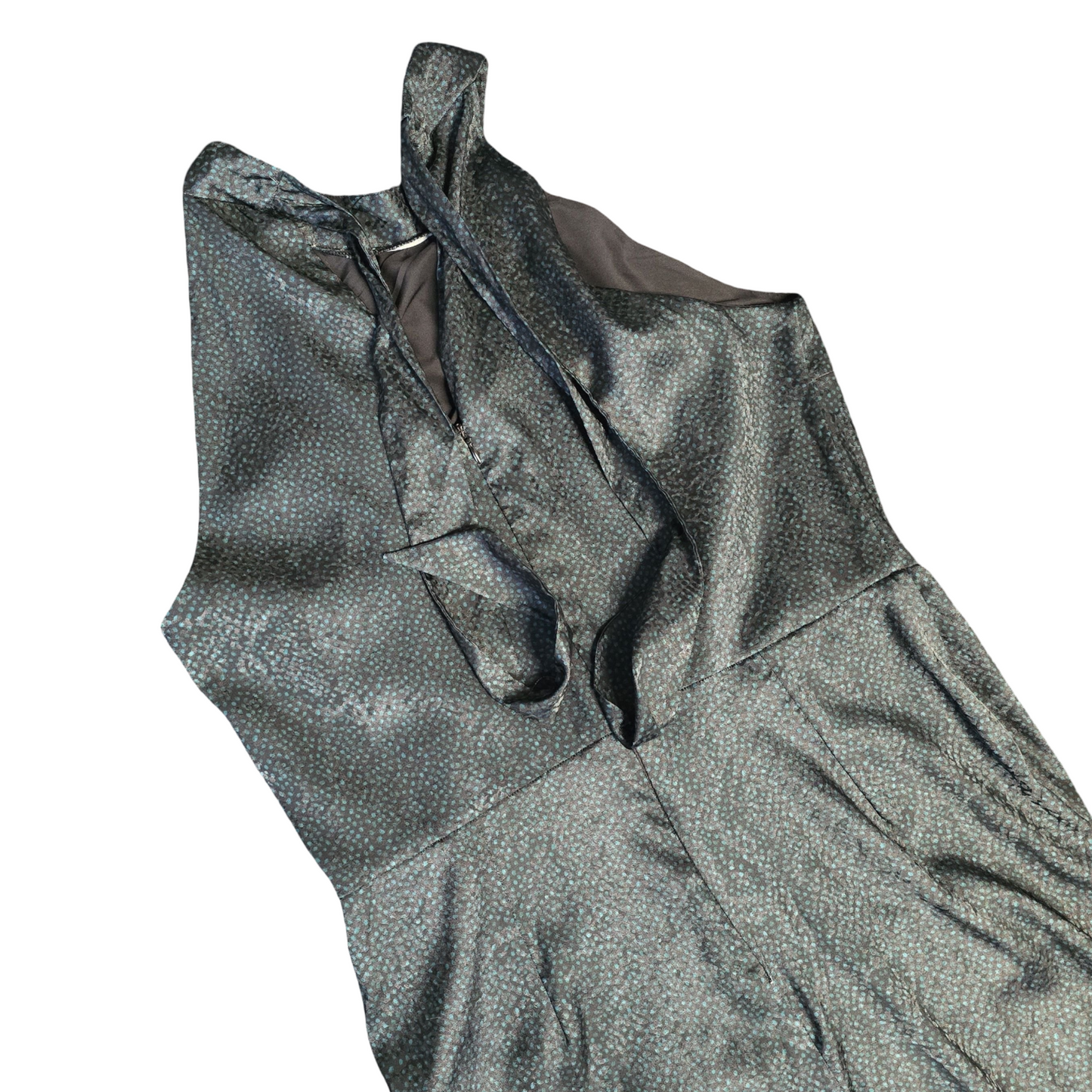 Next Jumpsuit Green Size 14 Polka Dot Wide Leg Weekend