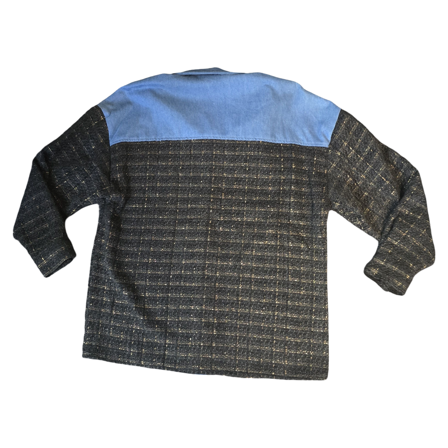 Koolook Shirt Blue & Black Med Size 12/14 Denim Everyday NWT