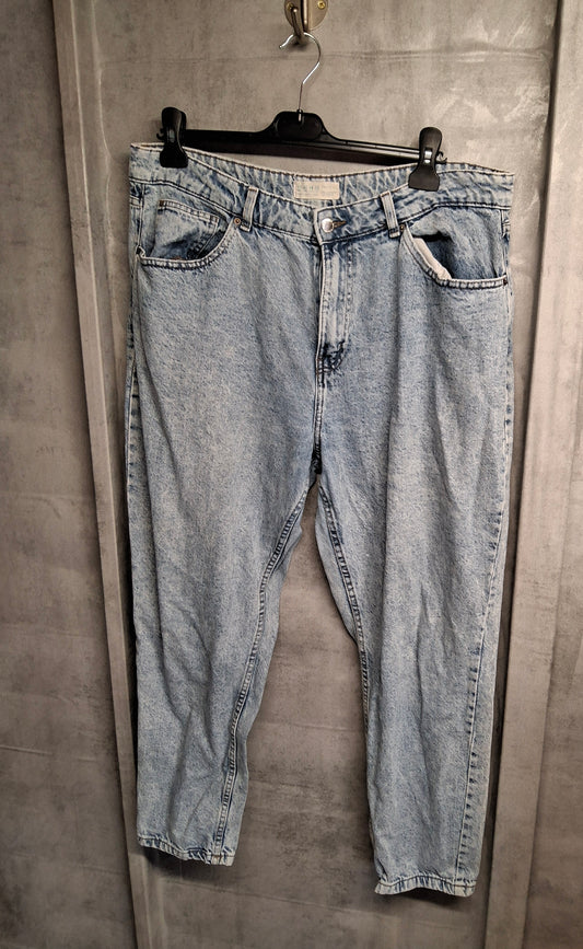 Primark Light Blue High Waist Slim Leg Jeans – Size 18