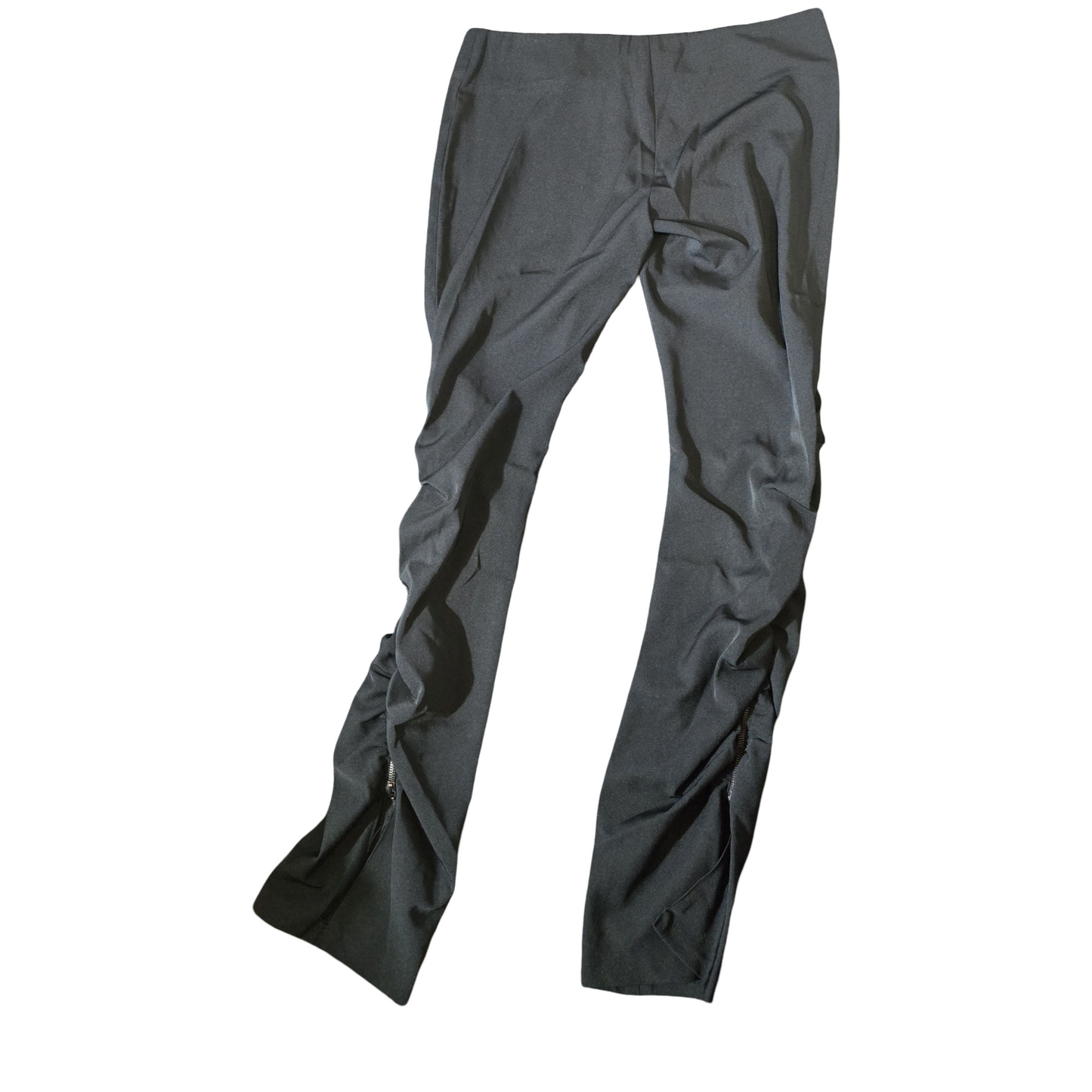 Morgan Y2K Black Bodycon Trousers – High Waist, Zip Detail,