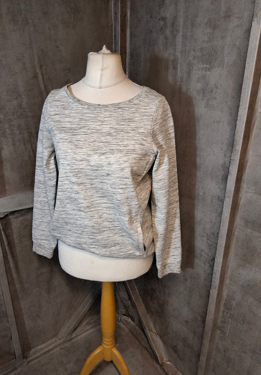 Mint Velvet Grey Hygge Jumper – Size 12, Pockets, Cosy Cotton Blend