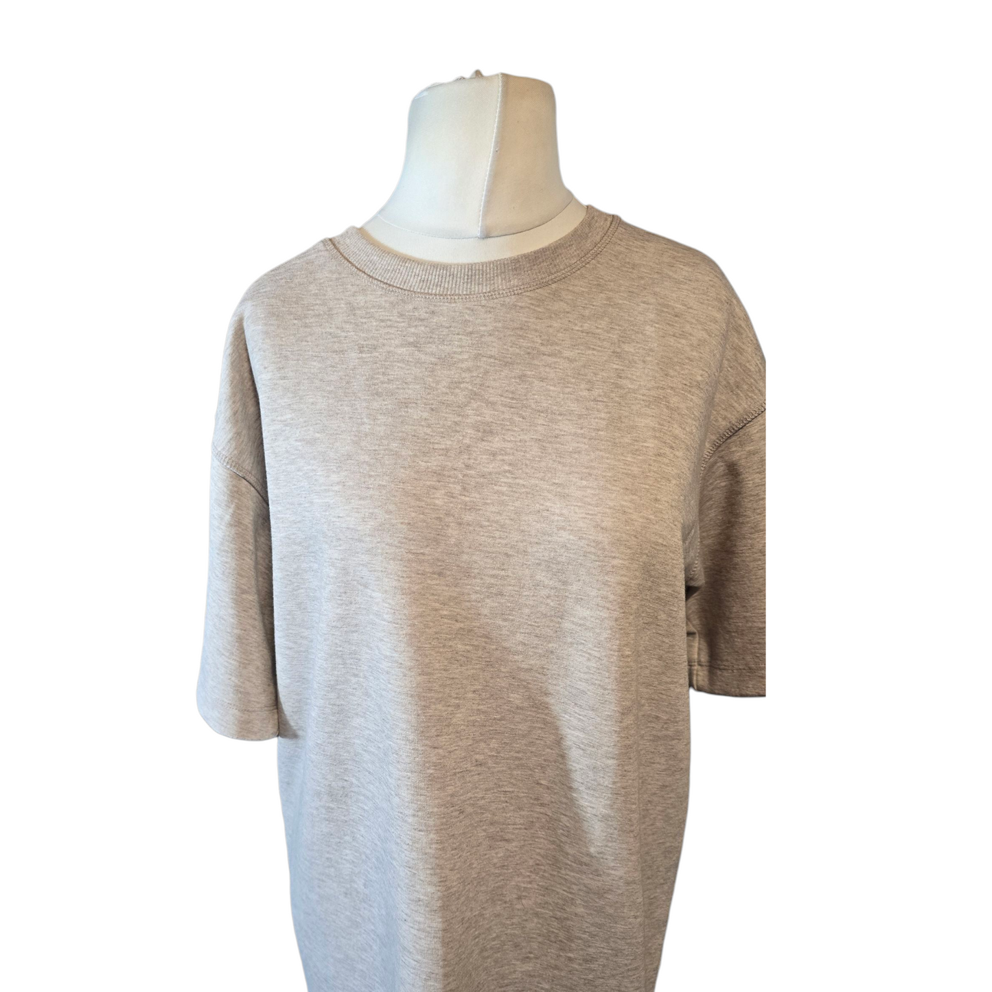 H&M Beige Oversized Jumper Dress – Short Sleeves – EUR XS (UK size 8/10)