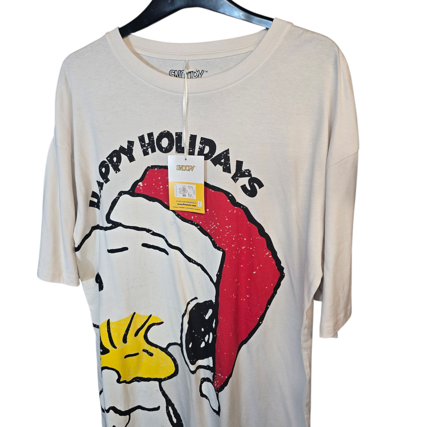 Primark Snoopy “Happy Holidays” Oversized Nightie – Size 6/8 – Xmas