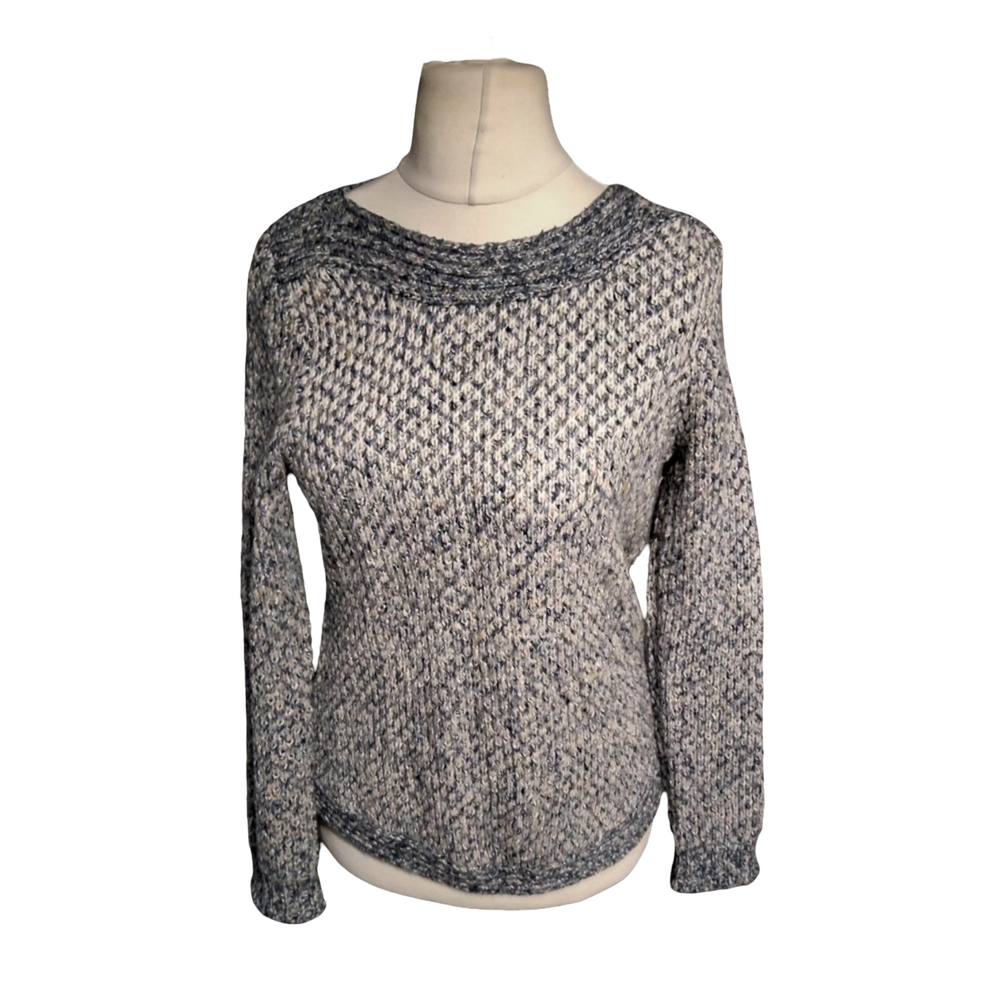 M&Co Petite Blue Knit Jumper – Size 12 – Scruffy Design