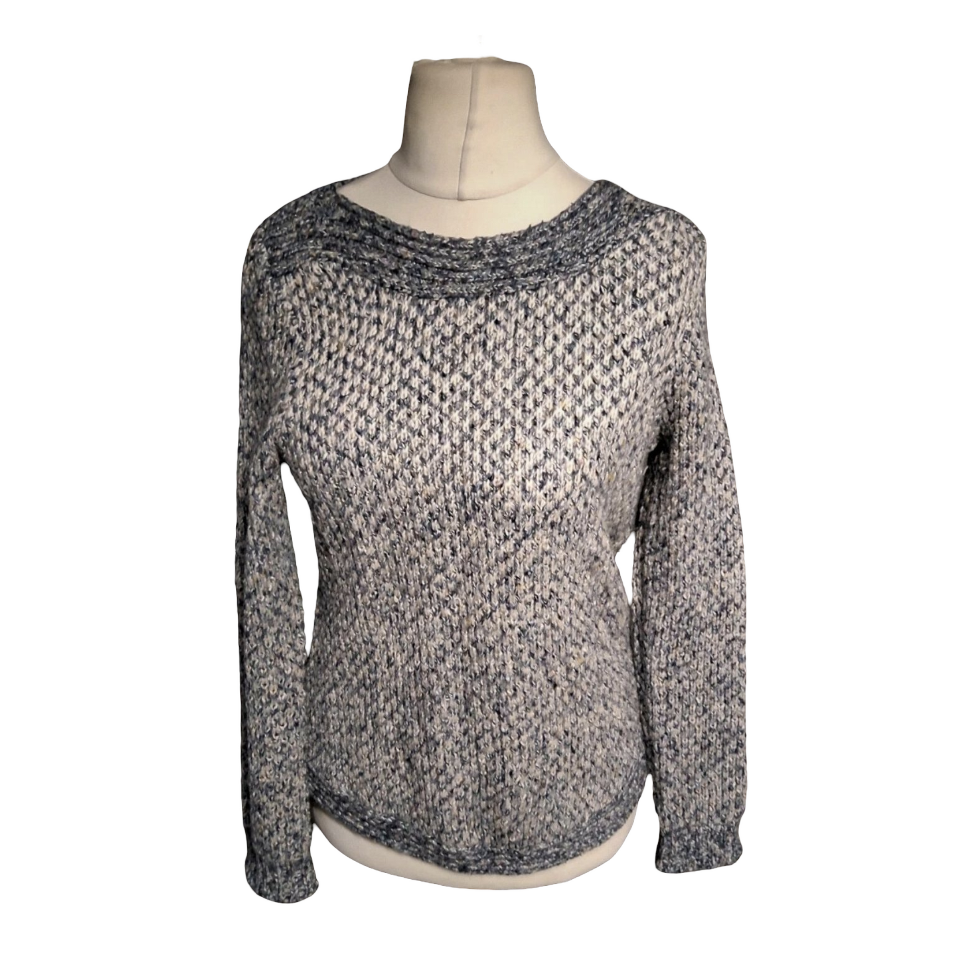 M&Co Petite Blue Knit Jumper – Size 12 – Scruffy Design