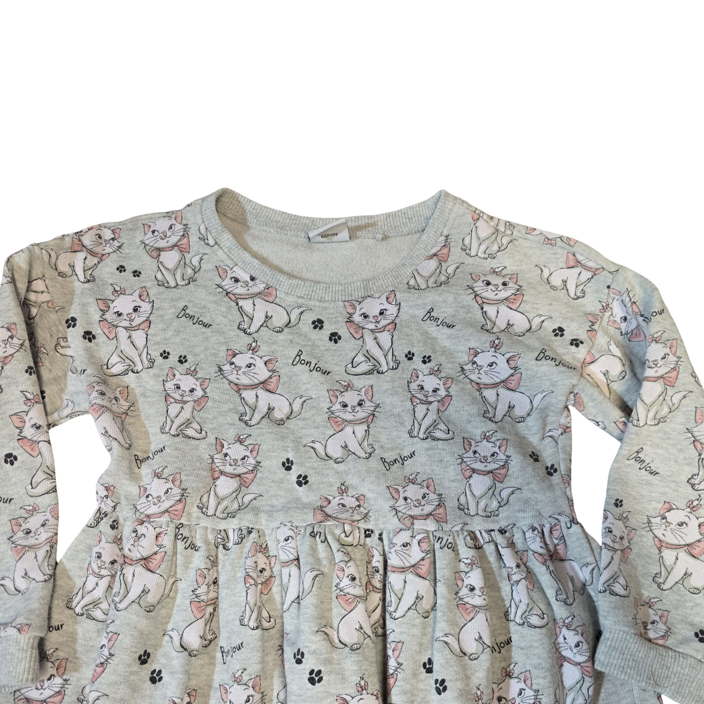 Disney at Next Grey Marie Cat Jumper Dress – Girls 3–4 Years