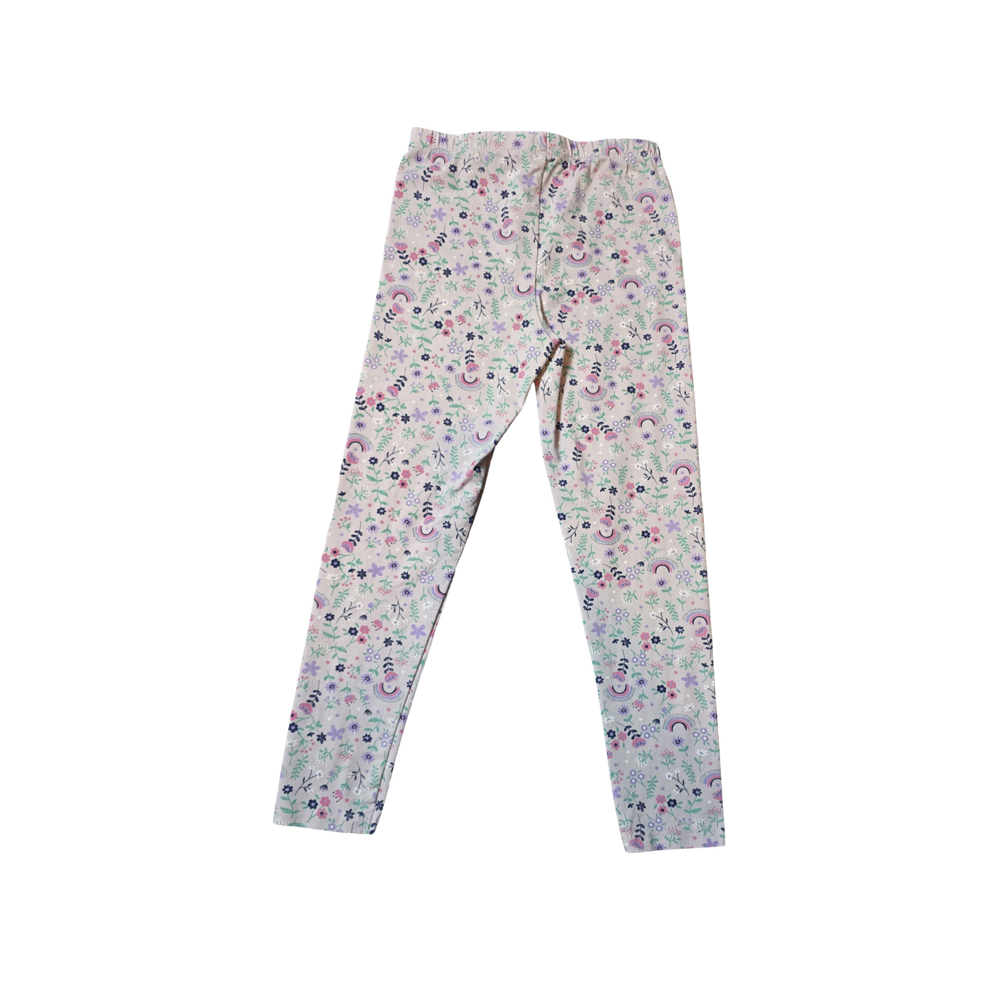 Very Girls Pink Floral Leggings – Age 5-6 Years – Cotton Blend