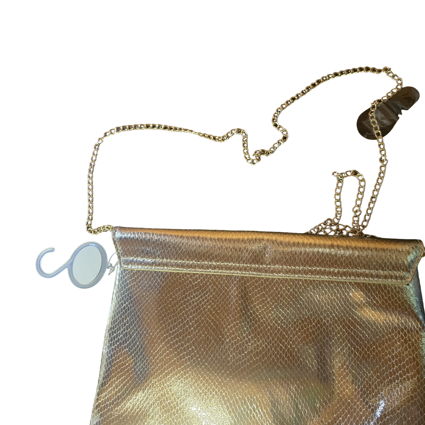 Primark Gold Croc-Style Shoulder Bag