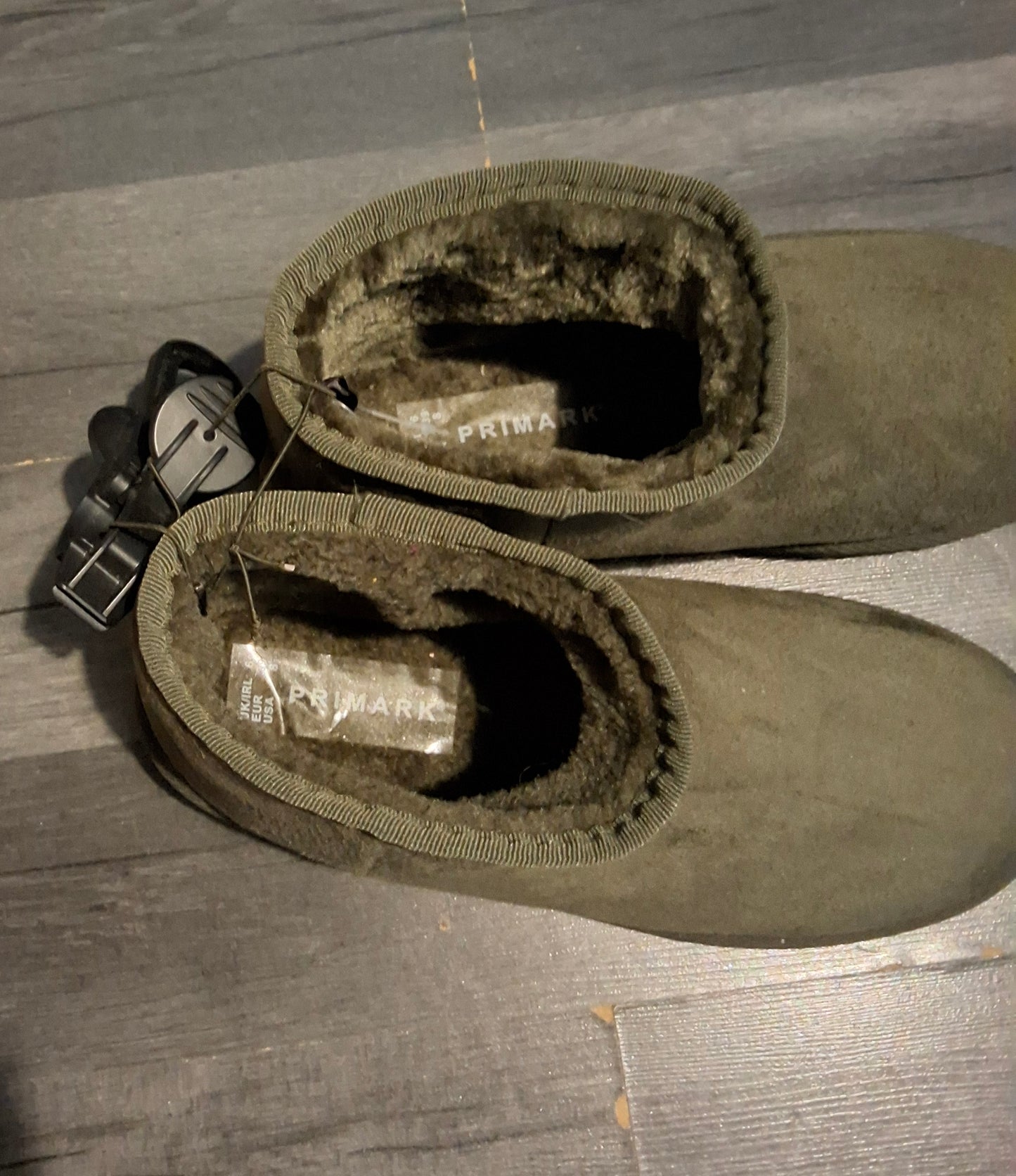 Primark Khaki Green Suede Ankle Boots – Size 6 – NWT