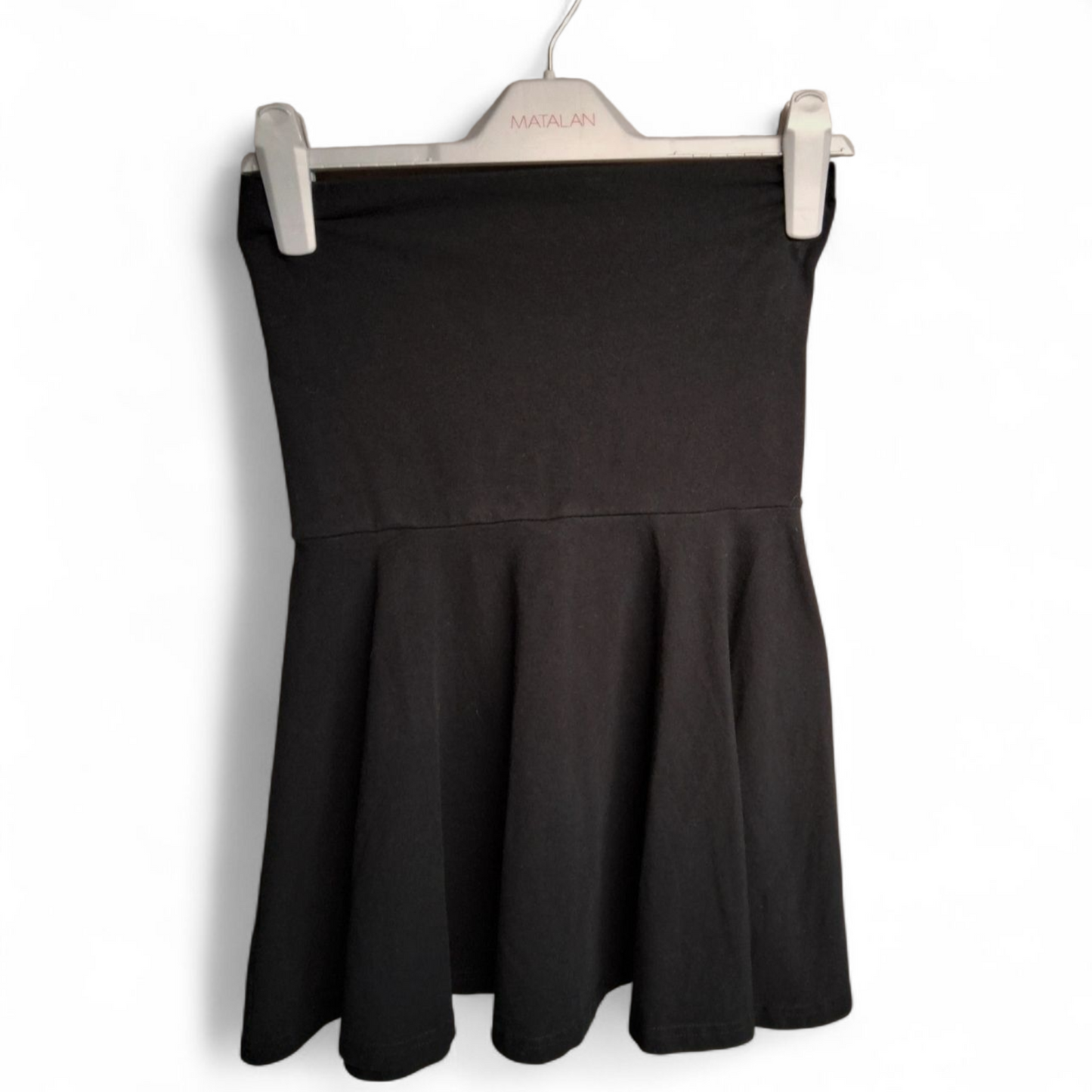 American Apparel Black Mini Skater Skirt – Size L (Fits UK size 10/12) – Cotton Classic