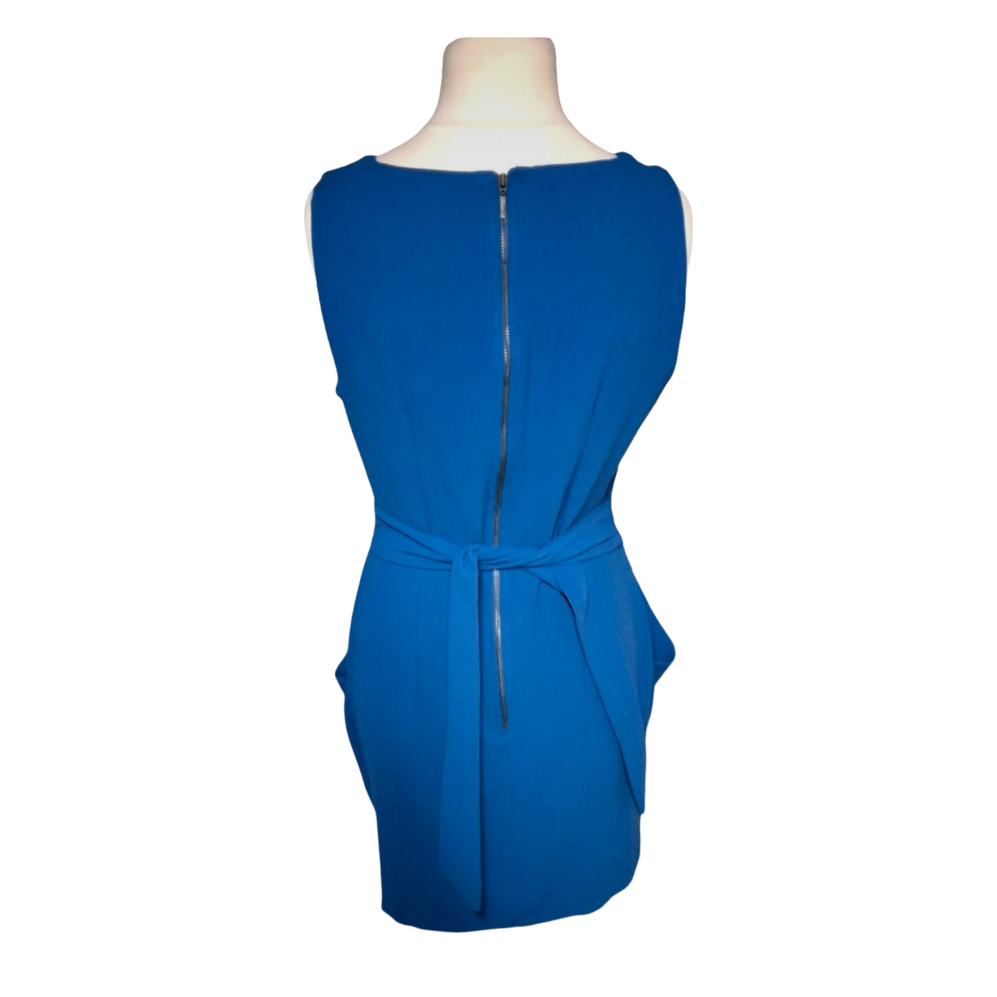 Closet London Royal Blue Belted Dress with Pockets – Size 12 Occasion Ready