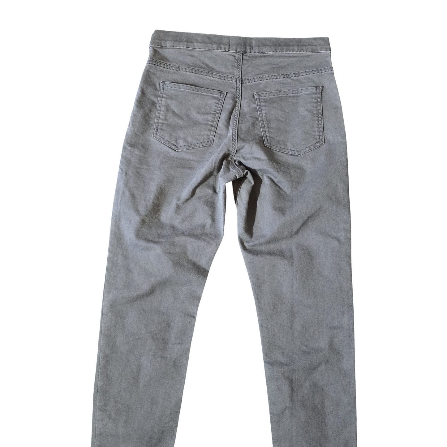 M&S Grey High-Waisted Jeggings – Size 12 Short – Stretch Cotton Blend