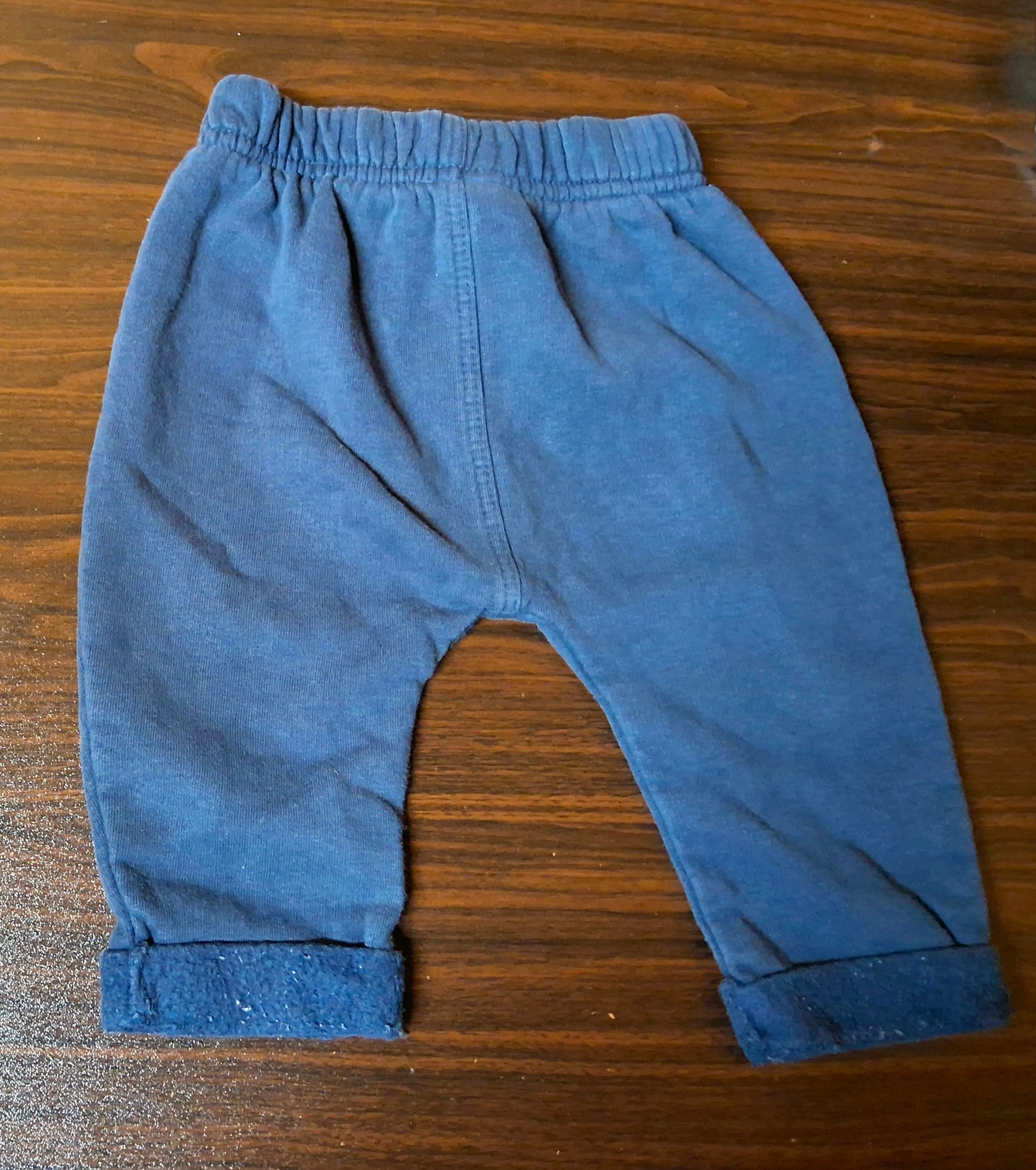 Nutmeg Blue Boys Joggers – Size 3–6 Months – Cotton & Polyester