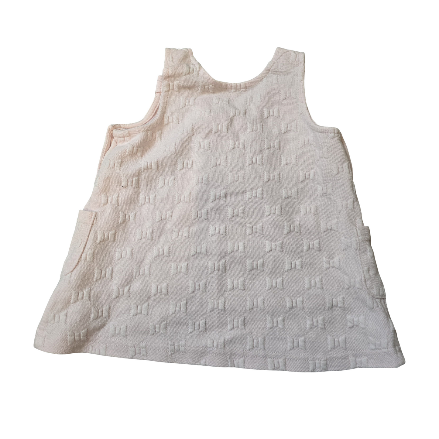 Matalan Girls Light Pink Pinafore Dress – 3–6 Months – Cotton Blend