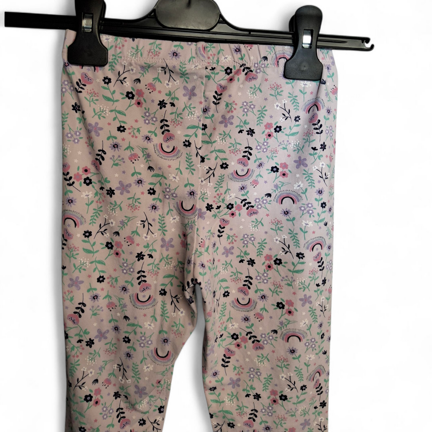Very Girls Pink Floral Leggings – Age 5-6 Years – Cotton Blend